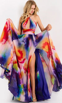 Multi Jovani Long Formal Dress 42717 - Image