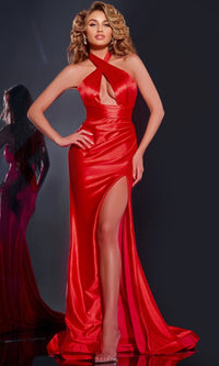 Watermelon Jovani Long Formal Dress 42822