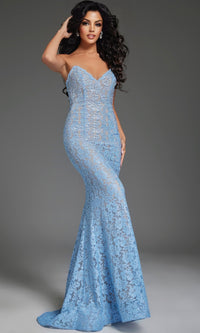 Light Blue Jovani Long Formal Dress 43760