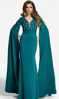 Emerald Jovani Long Formal Dress 43830 - Image