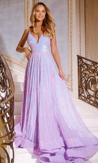Lavender Jovani Long Formal Dress 43920 - Image