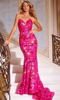Pink Jovani Long Formal Dress 44340