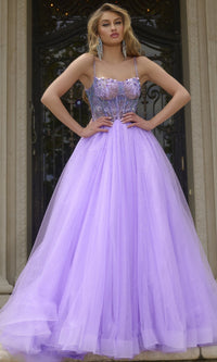 Lilac Jovani Long Formal Dress 44511