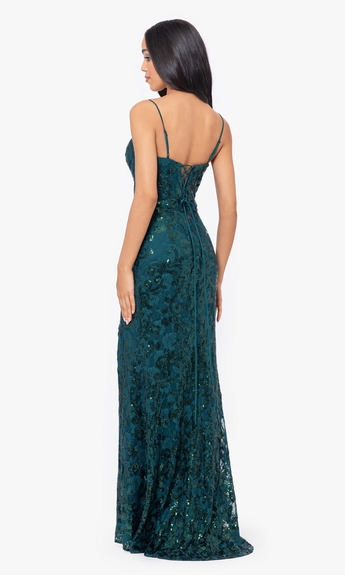 Blondie Nites 4521Bn Long Prom Dress Hunter / 3 Blondie Nites 4521Bn Long Prom Dress Hunter / 3