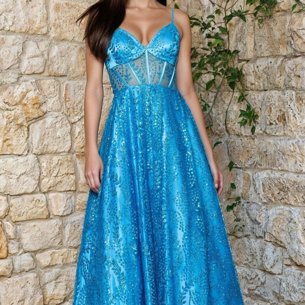 Long Formal Dress 4534bn by Blondie Nites