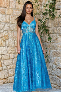 Aqua Blondie Nites Long Formal Dress 4534bn
