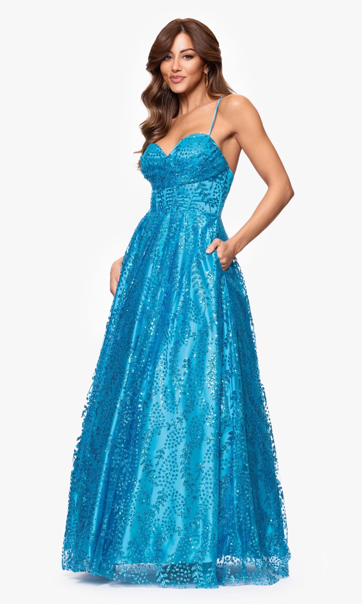 Long Formal Dress 4617bn by Blondie Nites Long Formal Dress 4617bn by Blondie Nites