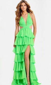 Lime Jovani Long Formal Dress 46338 - Image