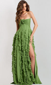 Light Green Jovani Long Formal Dress 46379 - Image