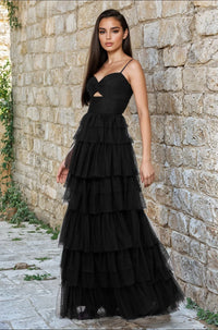 Black Blondie Nites Long Formal Dress 4637bn