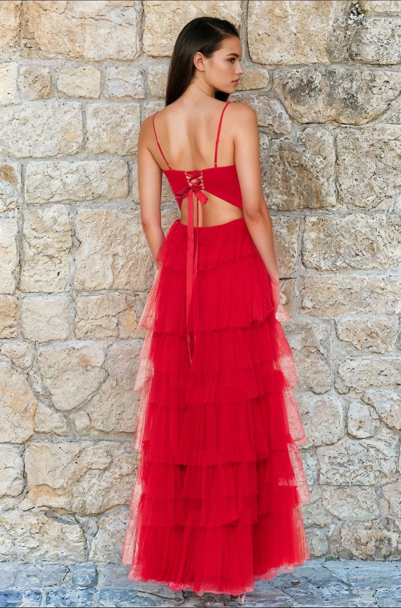 blondie nights homecoming dresses Long Formal Dress 4637bn by Blondie Nites Red / 5