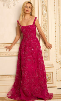 Fuchsia Jovani Long Formal Dress 46471 - Image