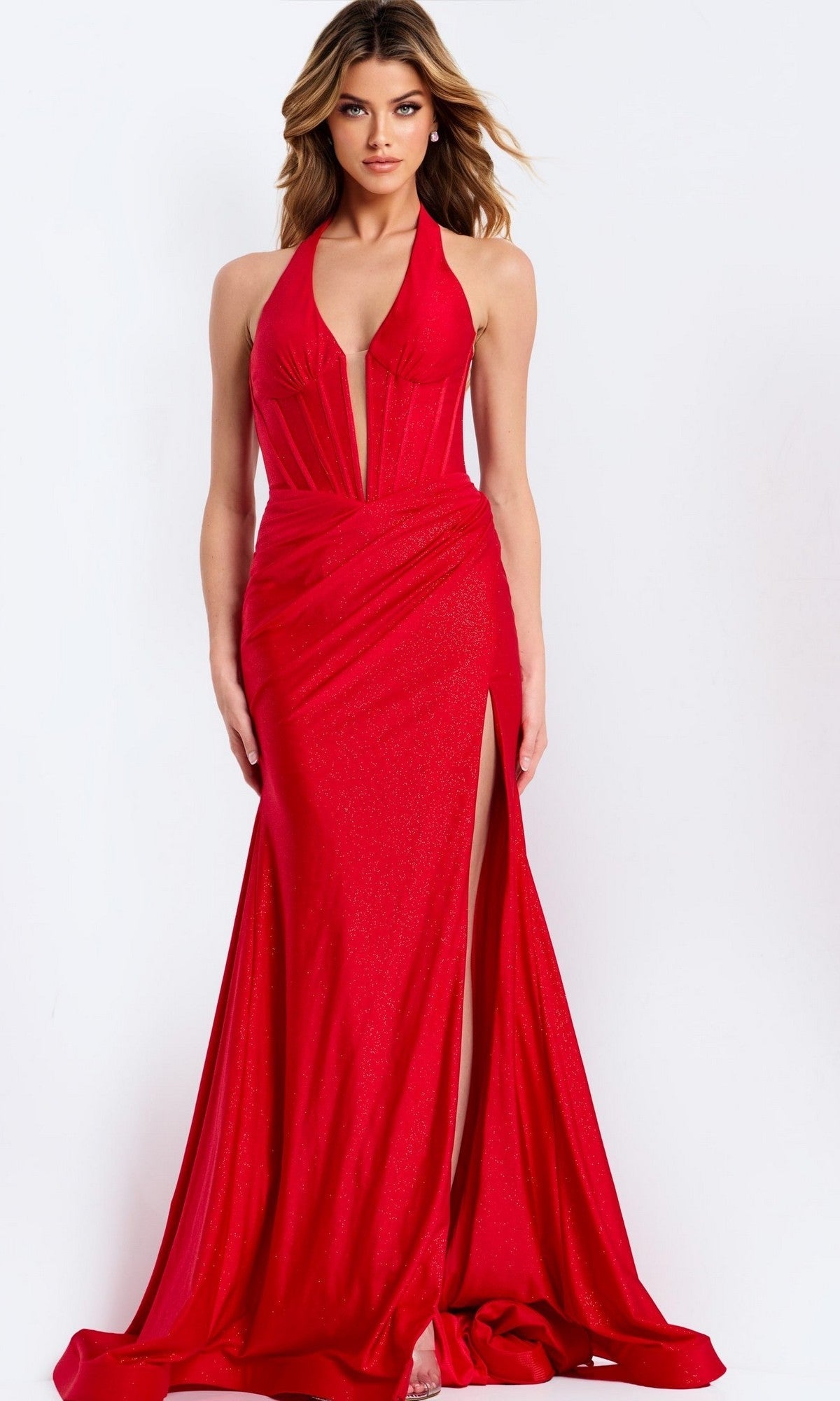 Red Jovani Long Formal Dress 46489