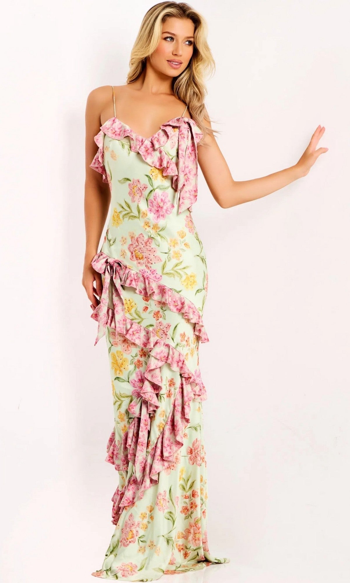 Multi Jovani Long Formal Gown 47236
