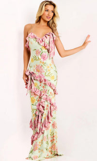 Multi Jovani Long Formal Gown 47236