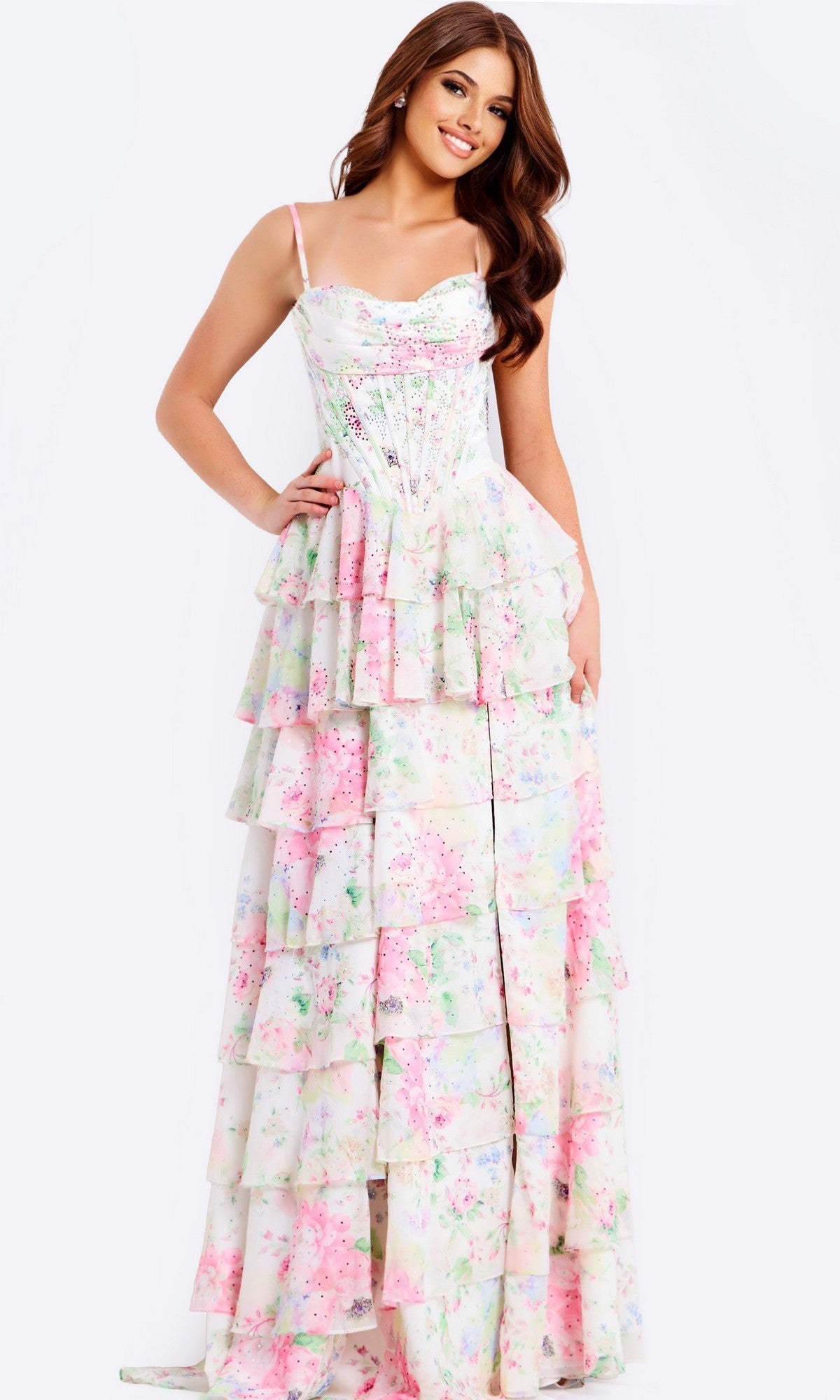 Print Jovani Long Formal Dress 47282