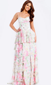 Print Jovani Long Formal Dress 47282