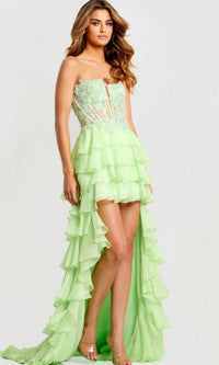 Light Green Jovani Long Formal Dress 47422 - Image