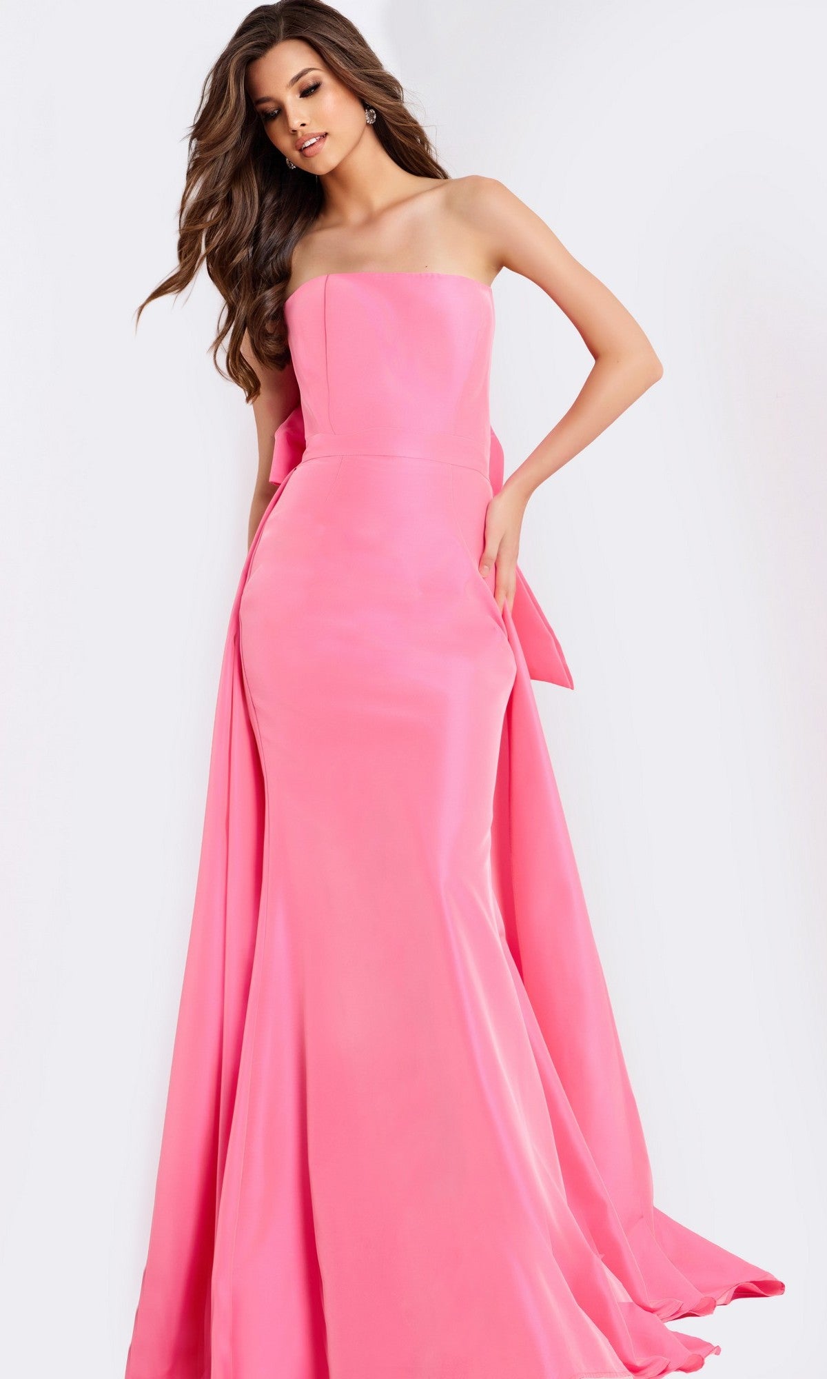 Pink Jovani Long Formal Dress 47495 - Image