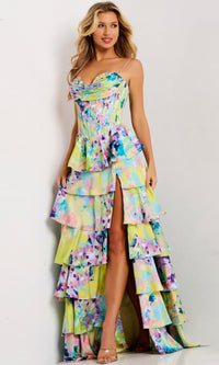 Print Jovani Long Formal Dress 47560 - Image