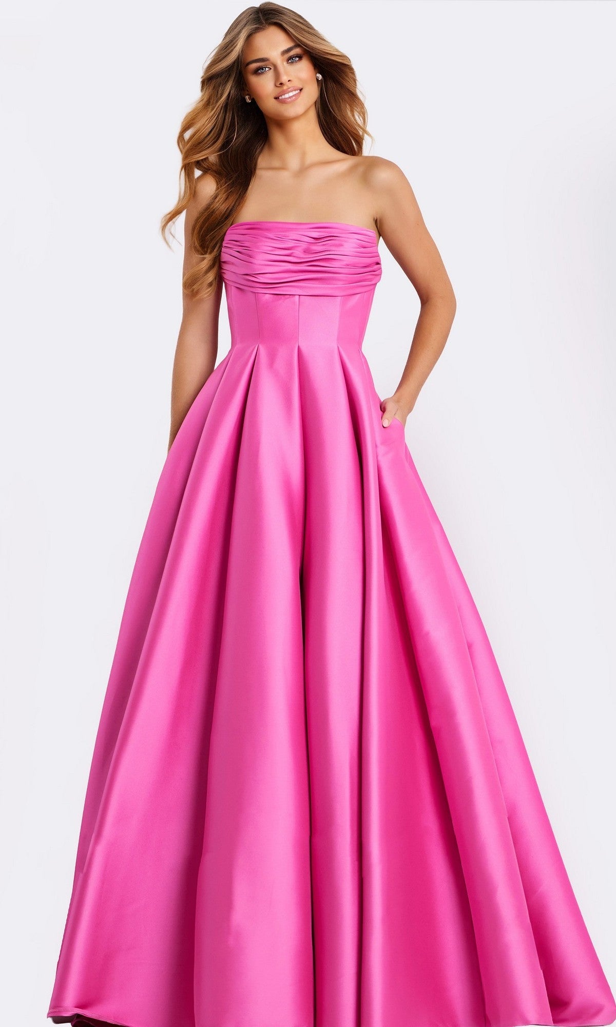 Fuchsia Jovani Long Formal Dress 47570