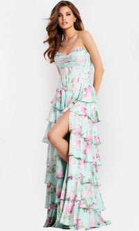 Print Jovani Long Formal Dress 47579 - Image