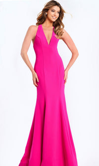 Fuchsia Jovani Long Formal Dress 47639 - Image