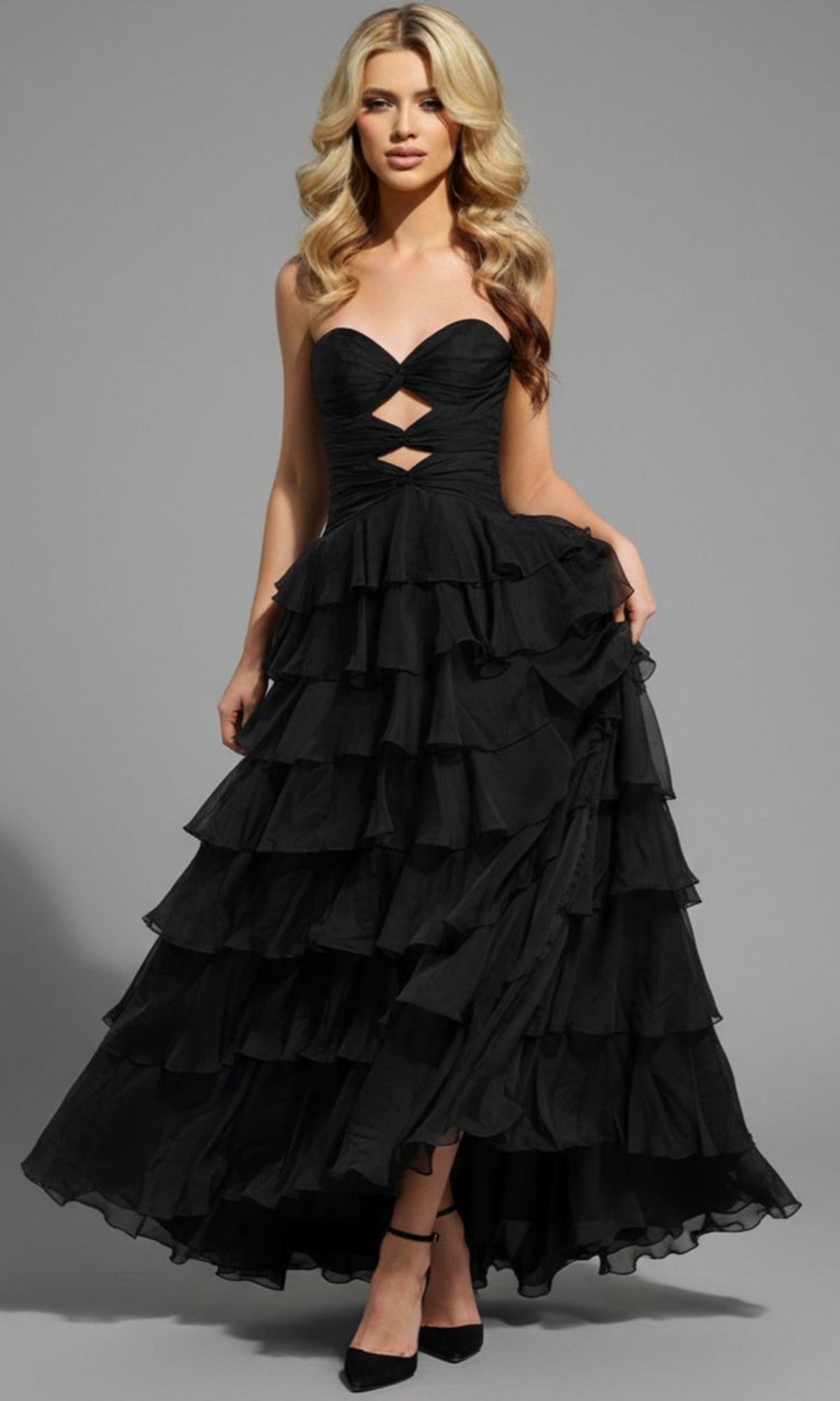 Black Jovani Long Formal Dress 47743