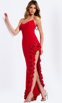 Red Jovani Long Formal Dress 47798 - Image