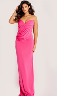 Pink Jovani Long Formal Dress 47831 - Image