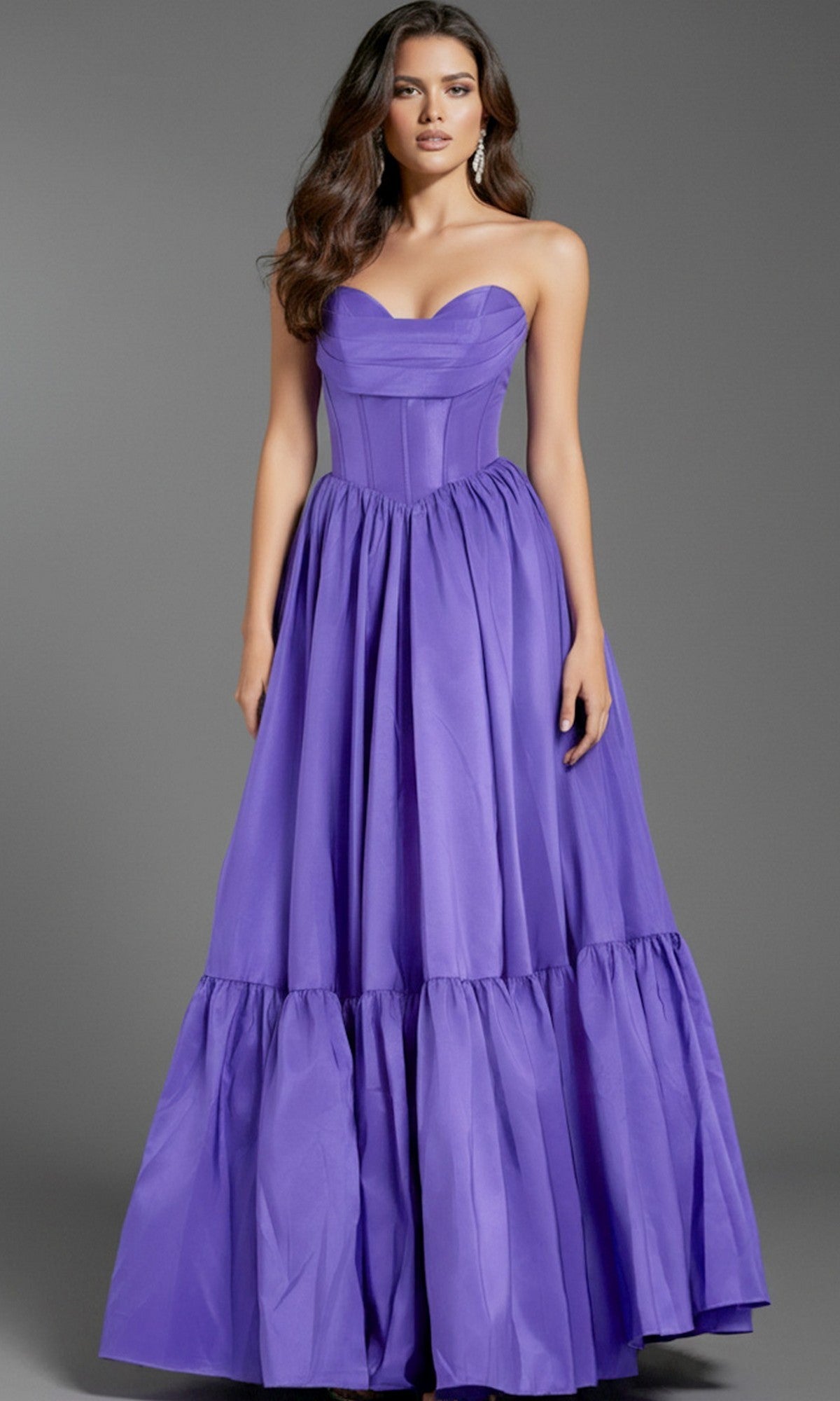 Purple Jovani Long Formal Dress 47883