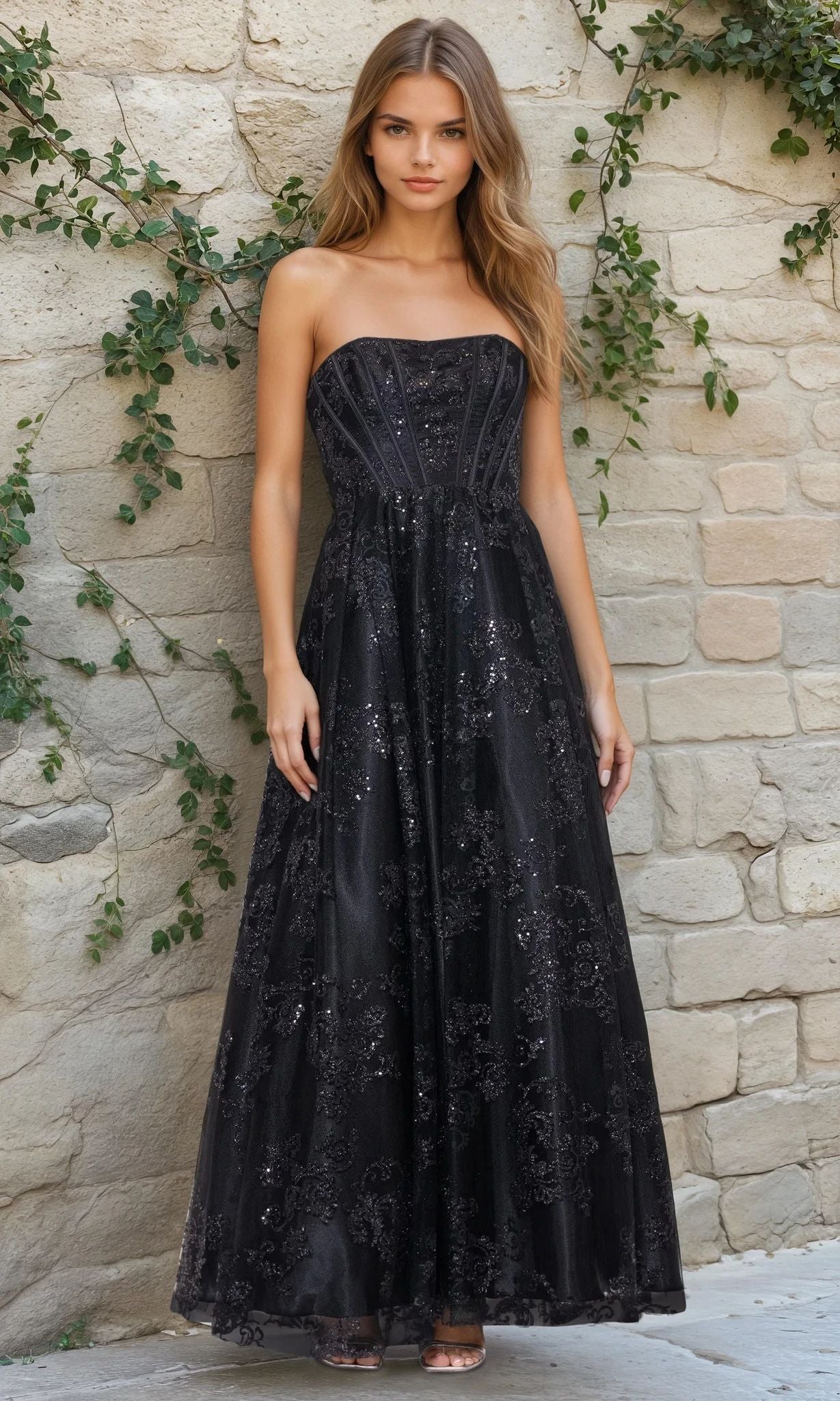 Long Formal Dress 4792bn by Blondie Nites Black / 0 Long Formal Dress 4792bn by Blondie Nites Black / 0