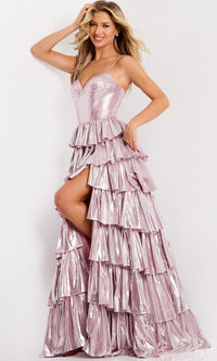 Pink Jovani Long Formal Dress 48341 - Image