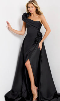 Black Jovani Long Formal Dress 48450 - Image