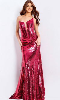 Fuchsia Jovani Long Formal Dress 48511 - Image
