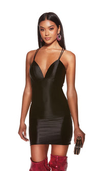 Black Alyce Short Party Dress 4856