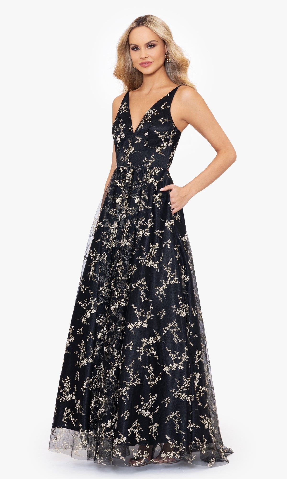 Long Formal Dress 4866bn-1 by Blondie Nites Long Formal Dress 4866bn-1 by Blondie Nites