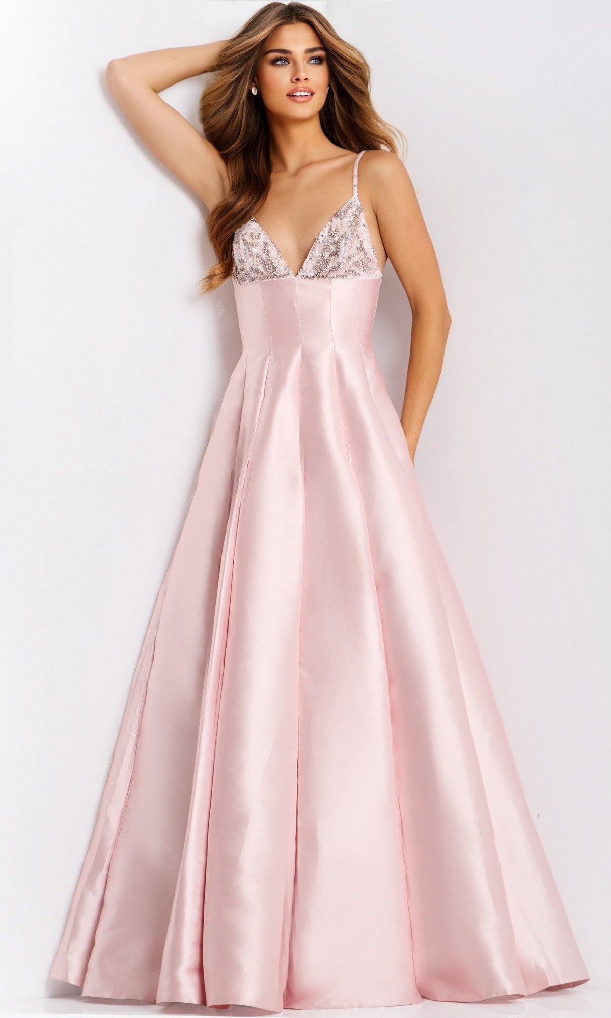 Blush Jovani Long Formal Dress 48732 - Image