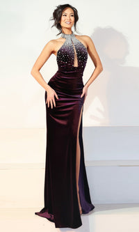 Purple Jovani Long Formal Dress 48960 - Image