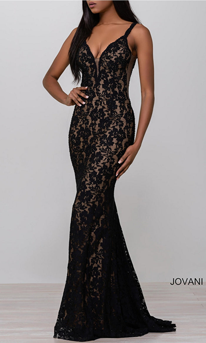 Black Formal Long Dress 48994 by Jovani