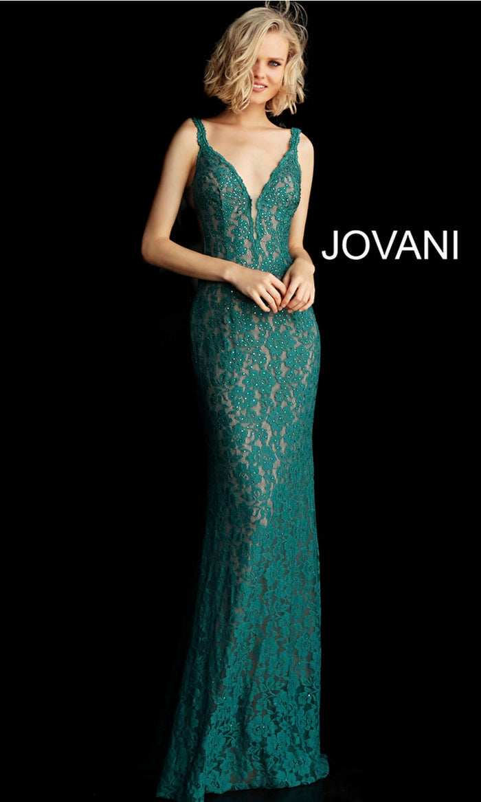 Emerald Formal Long Dress 48994 by Jovani