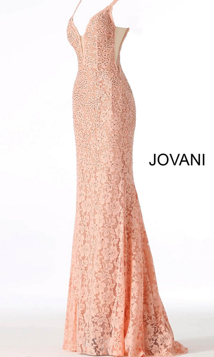 Peach Formal Long Dress 48994 by Jovani