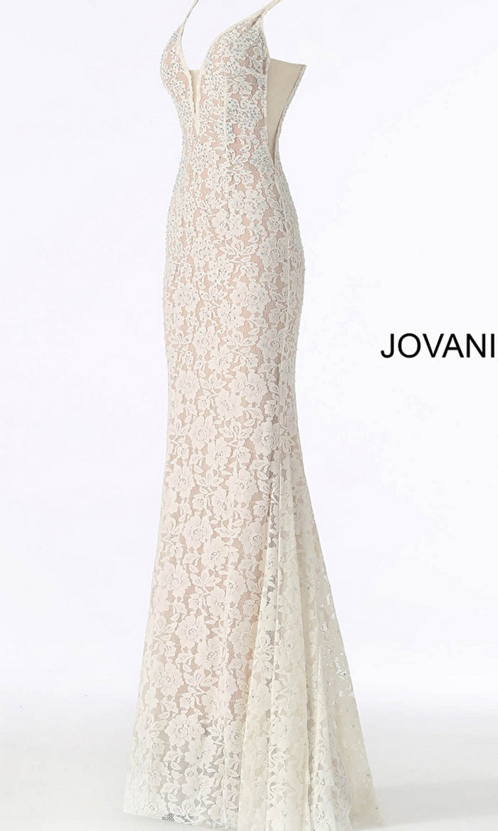White Formal Long Dress 48994 by Jovani