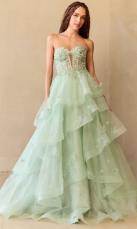 Sage Amelia Couture Long Prom Dress 4900