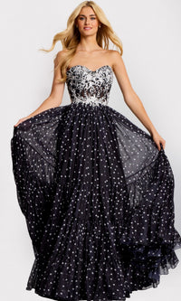 Black Jovani Long Formal Dress 49086