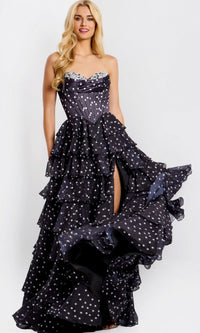Black Jovani Long Formal Dress 49087
