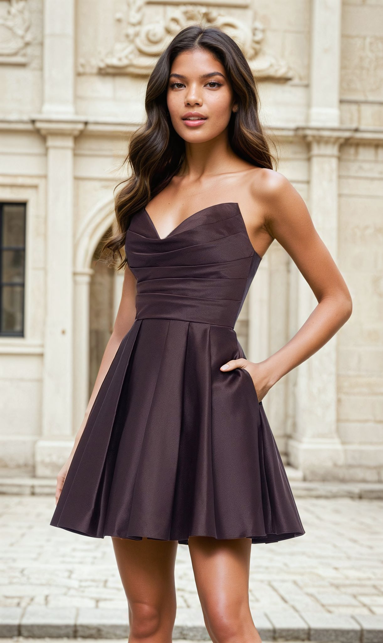 Short Dress 4914bn by Blondie Nites Short Dress 4914bn by Blondie Nites