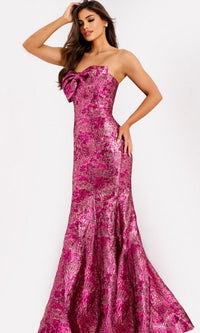 Fuchsia Jovani Long Formal Dress 49163