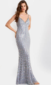 Lilac Jovani Long Formal Dress 49225 - Image