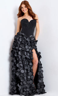Black Jovani Long Formal Dress 49384
